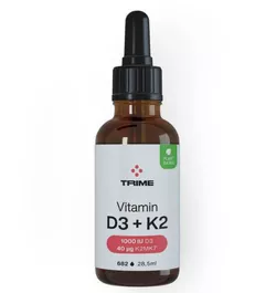 Trime Vitamín D3 + K2, 1000 IU - 682 kapek