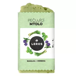 LEROS Pečující mýdlo (90 g) - Bazalka & verbena