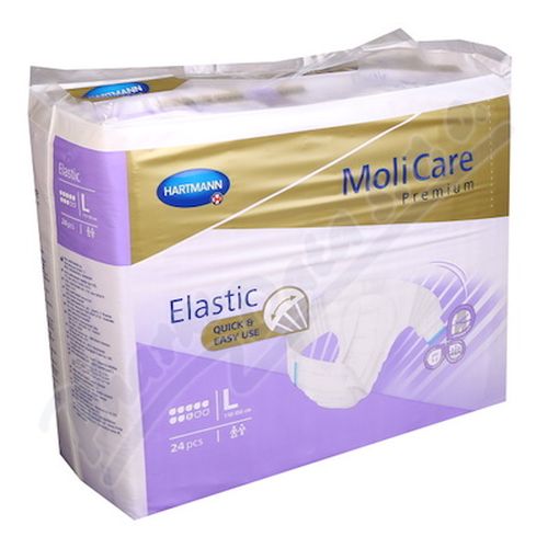 KALHOTKY ZALEPOVACÍ MOLICARE ELASTIC 8 KAPEK L BOKY 115-145CM,3200ML,24KS