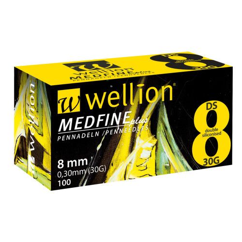 WELLION MEDFINE PLUS jEHLY PRO INZULÍNOVÁ PERA JEHLY PRO VŠECHNA INZULÍNOVÁ PERA, VEL. 30G X 8 MM