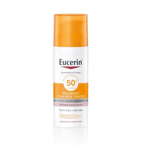 EUCERIN SUN Emulze na opalování na obličej Pigment Control SPF50+ světlá 50 ml