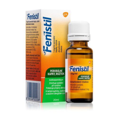 FENISTIL KAPKY 1MG/ML perorální kapky, roztok 1X20ML