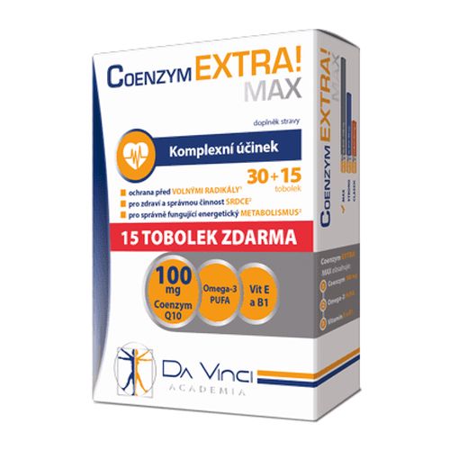 Coenzym EXTRA! Max 100mg DVA tob.30+15ZDARMA