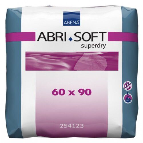 ABRI SOFT SUPERDRY PODLOŽKY ABSORPČNÍ,60X90CM,1600ML,SE SUPERABSORBEN