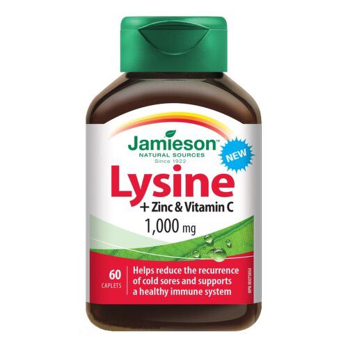 JAMIESON Lysin 1000mg se zinkem a vitamin C 60 tablet