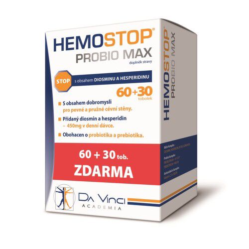 Hemostop Probio MAX Da Vinci Academia tob. 60+30