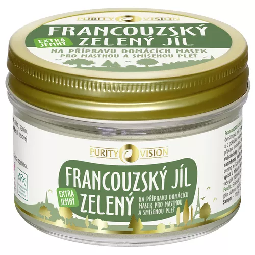 Purity Vision Francouzský zelený jíl (150 g) - pro mastnou a smíšenou pleť