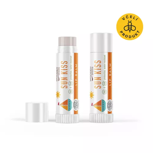 Wooden Spoon Opalovací balzám na rty Sun Kiss SPF 45 BIO (4,3 ml)