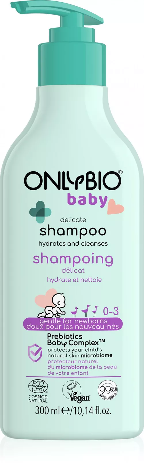 OnlyBio Jemný šampon pro miminka (300 ml) - vhodný hned od narození