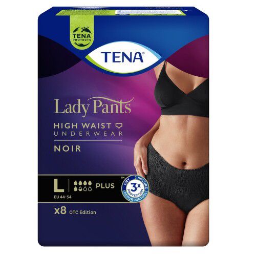 TENA LADY PANTS NOIR LARGE