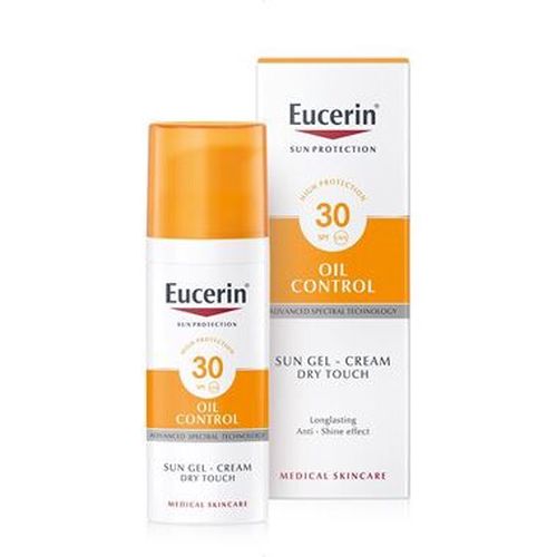 EUCERIN SUN Ochranný krémový gel na opalování na obličej Oil Control SPF 30 50 ml