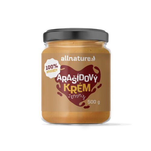 Allnature Arašídový krém jemný 500 g