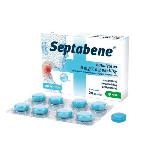 SEPTABENE EUKALYPTUS 3MG/1MG pastilka 24