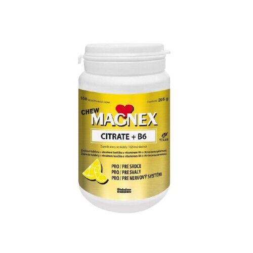 Magnex Citrate 375mg+B6 chew tbl.100