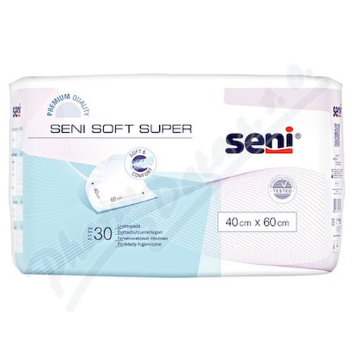 SENI SOFT SUPER PODLOŽKY ABSORPČNÍ 40X60CM, 850ML, 30KS