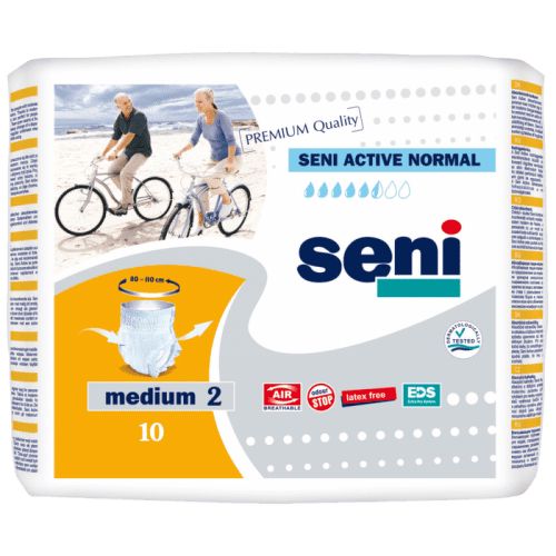 SENI ACTIVE NORMAL MEDIUM KALHOTKY ABSORPČNÍ NATAHOVACÍ, BOKY 80-110CM,PRODY