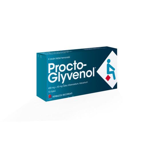 PROCTO-GLYVENOL 400MG/40MG čípek 10