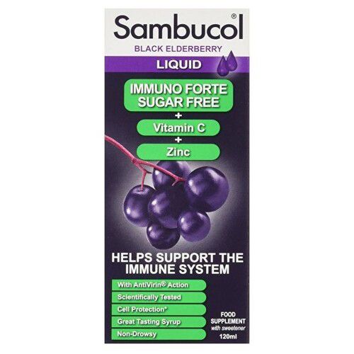 SAMBUCOL Immuno Forte Sirup dia + vitamin C + zinek 120ml