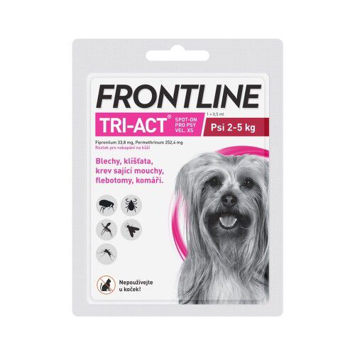 Frontline Tri-Act psi 2-5kg spot-on pipeta 1x0.5ml