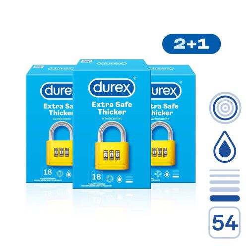 Prezervativ DUREX Extra Safe pack 54ks (2+1)